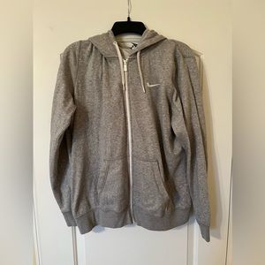 Nike Xl Grey Zip-up Hoodie